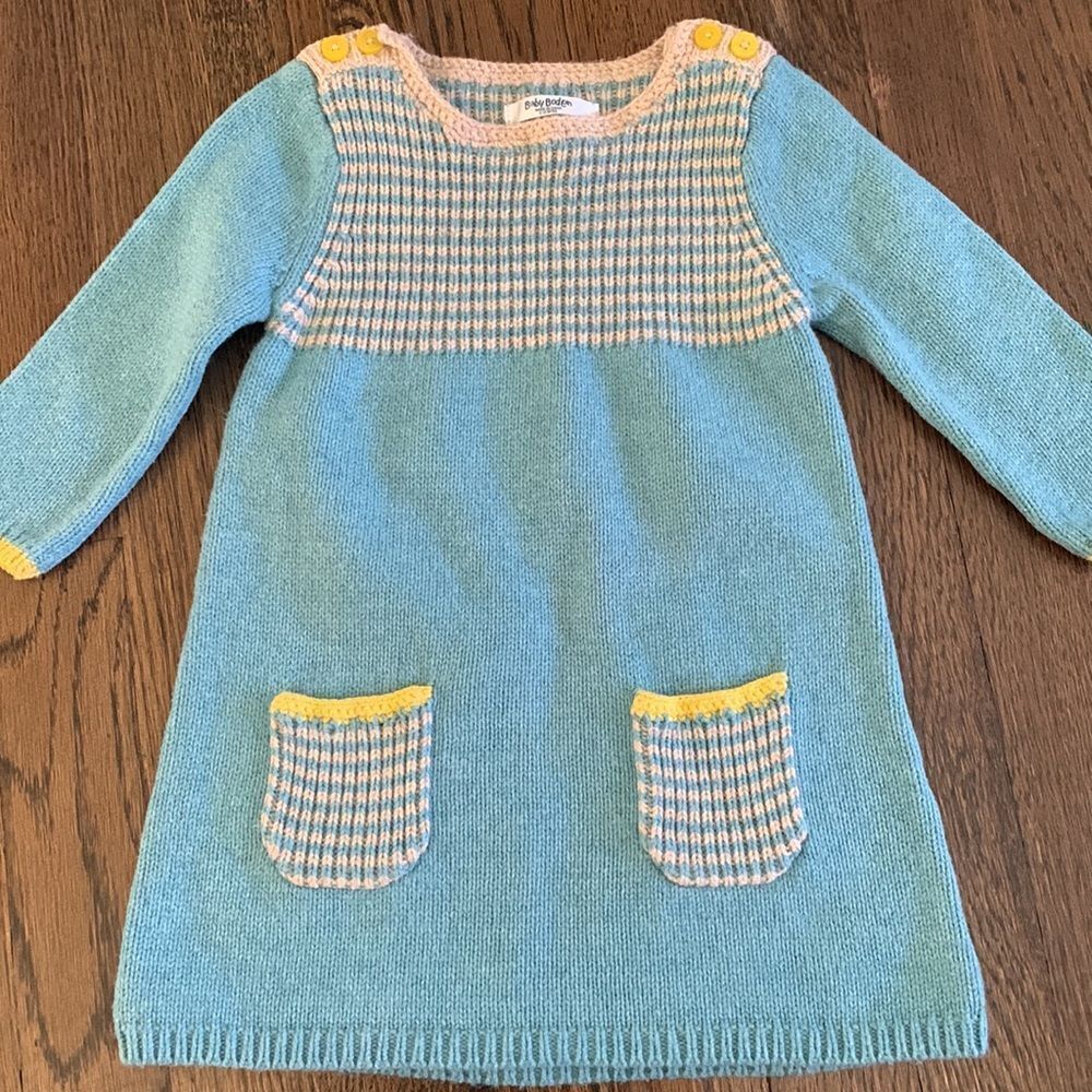 Baby Boden Stripey' Knit Dress size 6-12 months - Picture 2 of 4